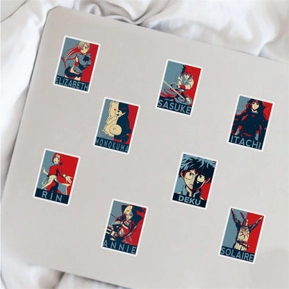 50PCS/Anime Character Collection Graffiti Laptop Guitar Motorcycle Luggage Skateboard Bike Waterproof Sticker