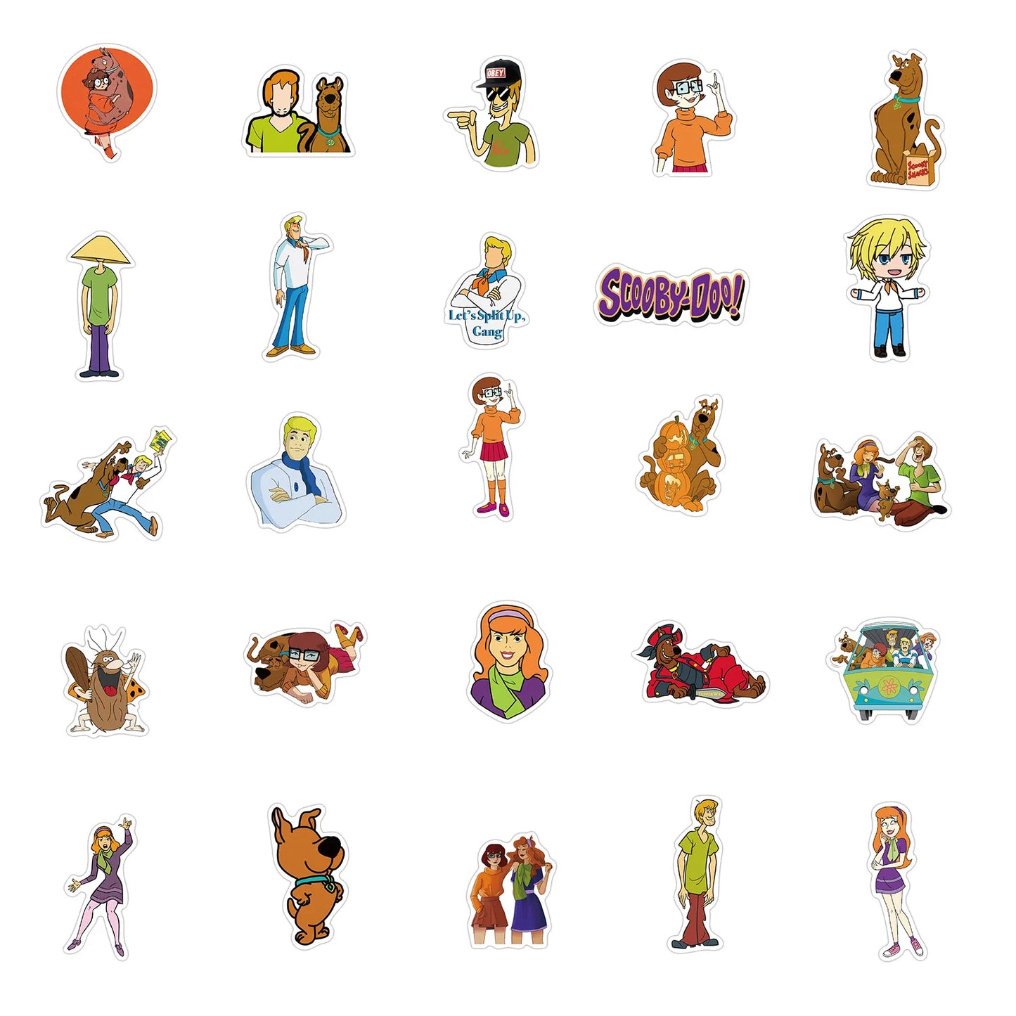 50PCS Cartoon Comedy Movie Scooby Doodle Waterproof Sticker Suitcase Notebook Mobile Phone RefrigeratorSkateboard