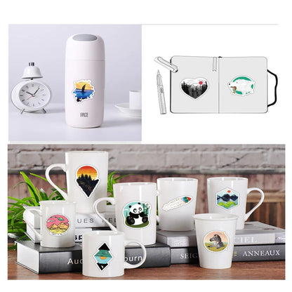 50PCS Outdoor Scenery Sticker Graffiti Laptop Guitar Motorcycle Luggage Skateboard Bike Waterproof Sticker