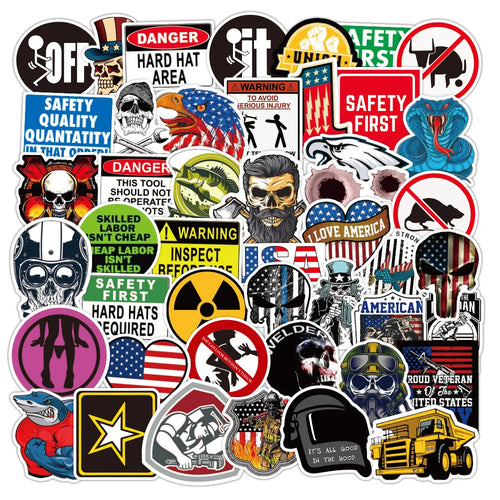 50PCS Classic LOGO Skateboard Graffiti Laptop Guitar Motorcycle Luggage Skateboard Bike Waterproof Sticker
