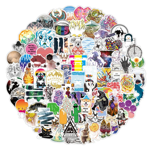 50PCS Cartoon Fresh Sticker Water Cup Luggage Notebook Fridge Guitar Skateboard Waterproof Sticker
