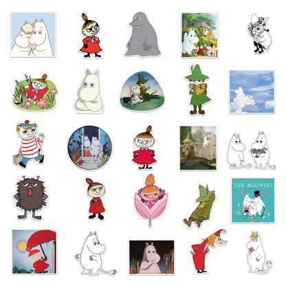 50PCS Hippo Graffiti Sticker Graffiti Sticker Notebook Guitar Bike Skateboard Bike PVC Waterproof Sticker