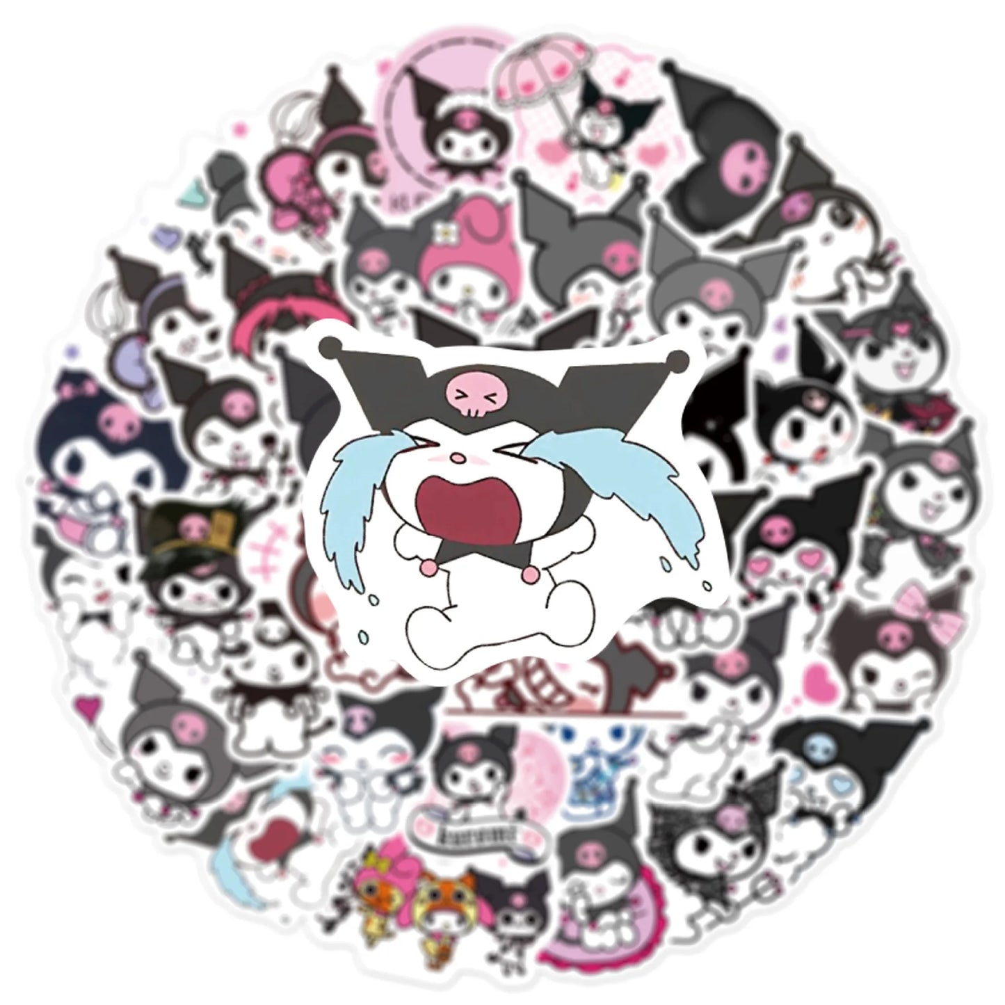 50pcs Cute Cartoon Character Kulomi Personality Decoration Dly  Phone Case Luggage Compartment Toy Sticker