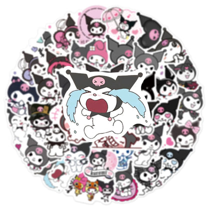 50pcs Cute Cartoon Character Kulomi Personality Decoration Dly  Phone Case Luggage Compartment Toy Sticker