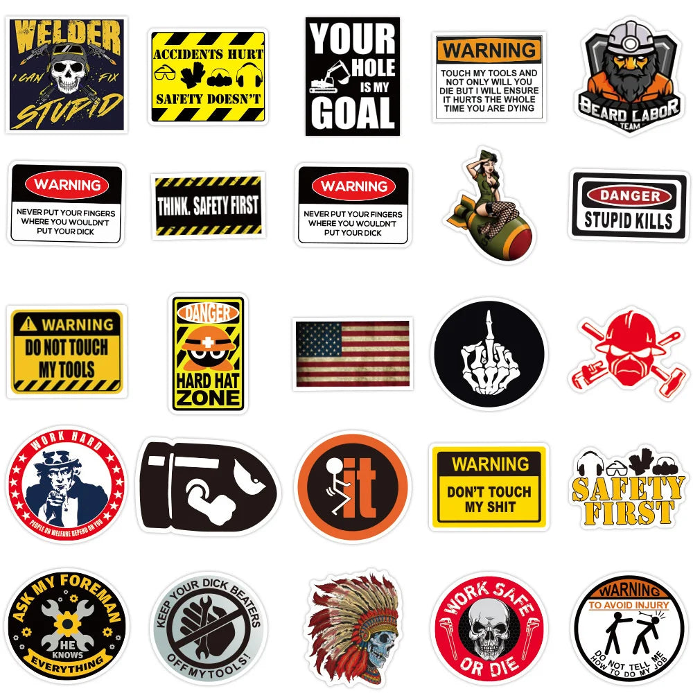50PCS Classic LOGO Skateboard Graffiti Laptop Guitar Motorcycle Luggage Skateboard Bike Waterproof Sticker