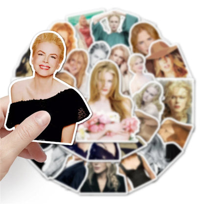 50PCS Nicole Kidman Sexy Decoration Graffiti Waterproof Sticker Suitcase Notebook Refrigerator Helmet Skateboard