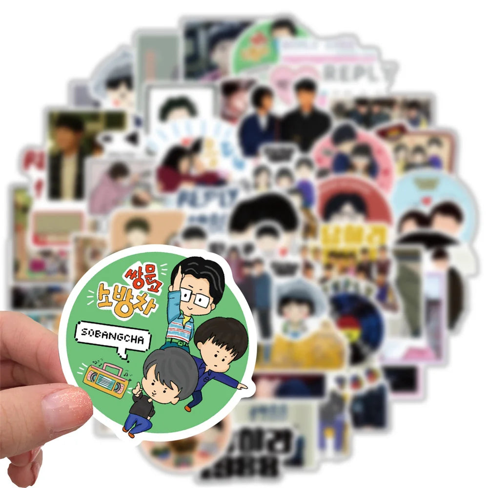50PCS Korean Drama Please Answer 1988 Graffiti Waterproof Sticker Suitcase Notebook MobilePhoneRefrigeratorHelmet