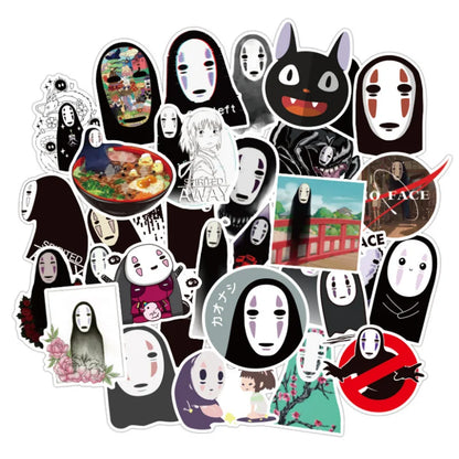 50PCS cartoon, anime, faceless male comic graffiti stickers, personalized DIY car trunks, laptop computers, skateboards, phone cases, waterproof decorative sticker toys