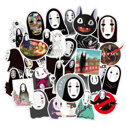 50PCS cartoon, anime, faceless male comic graffiti stickers, personalized DIY car trunks, laptop computers, skateboards, phone cases, waterproof decorative sticker toys