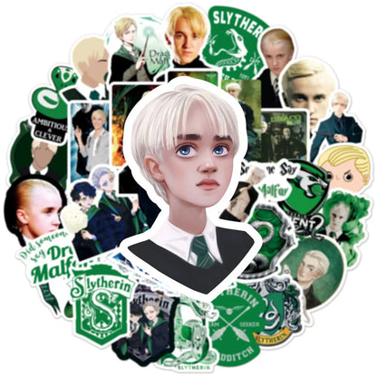 50PCS Draco Malfoy Character Personality Decoration Graffiti Waterproof Sticker Notebook Refrigerator Skateboard