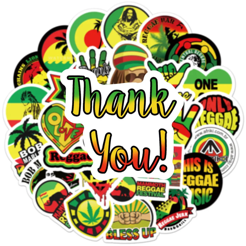 50PCS Personality Color Graffiti Laptop Guitar Motorcycle Luggage Skateboard Bike Waterproof Stickers