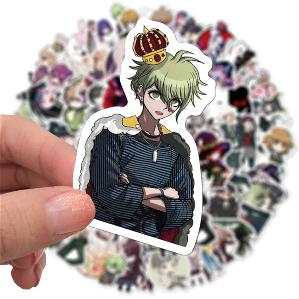 50PCS Cartoon Cute Anime Diary Graffiti Mobile Phone Shell Skateboard Decoration Waterproof Stickers