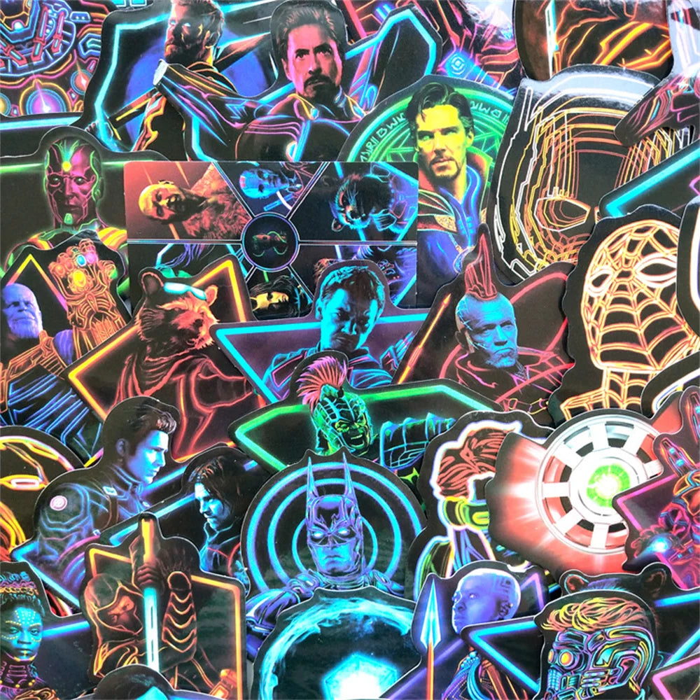 50PCS Avengers Personalized Decoration Luggage Notebook Stickers Motorcycle Mobile Phone Water Cup Stickers