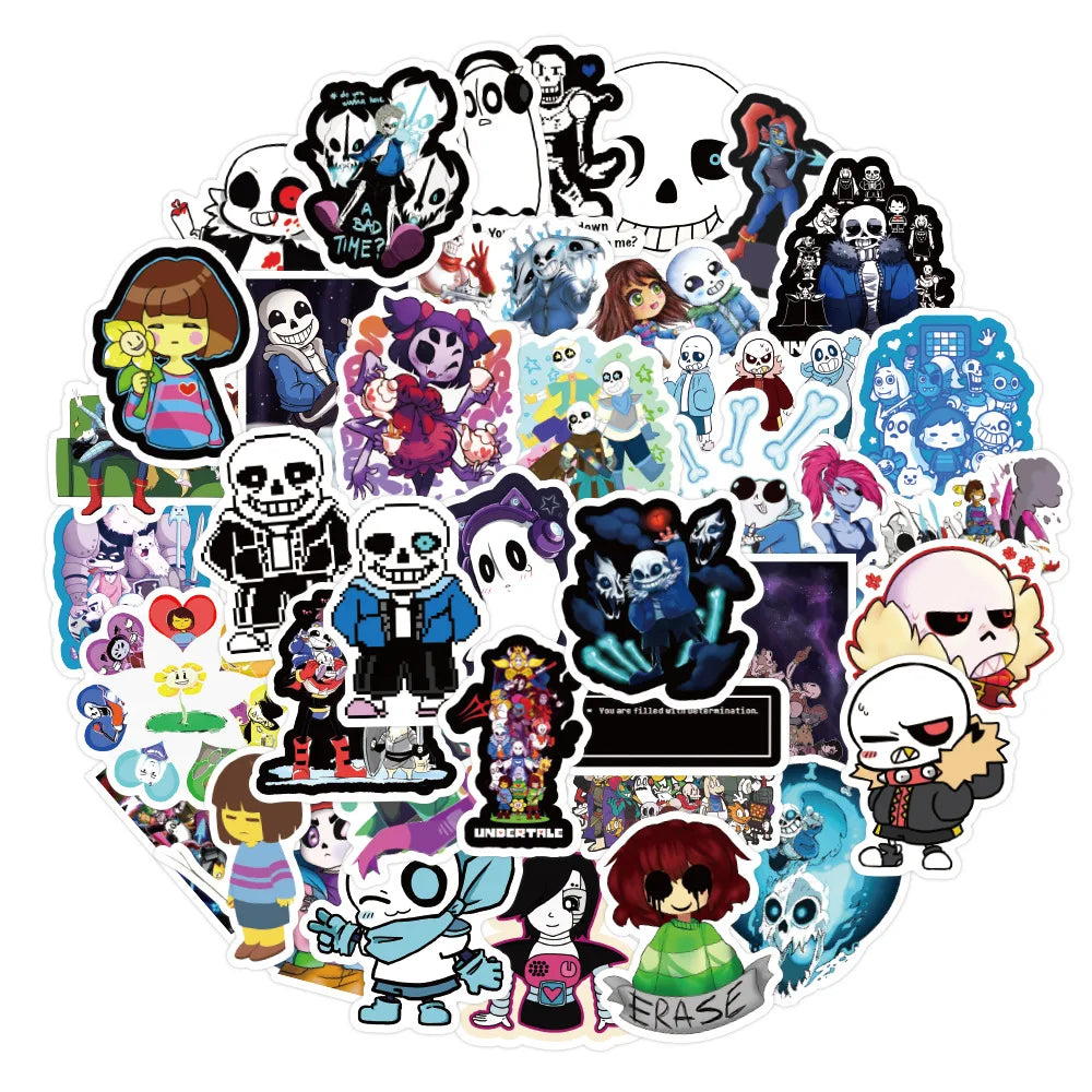50pcs Game Legend Graffiti Sticker Waterproof Luggage Compartment Notebook Scooter Refrigerator Sticker Custom