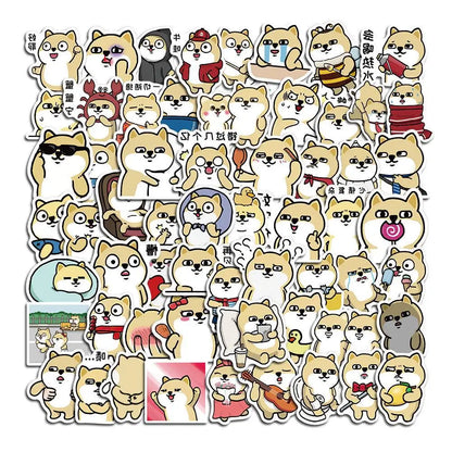 50PCS Funny Xiaofeichai Expression Bag Cartoon Graffiti Waterproof Sticker SuitcaseNotebookRefrigeratorSkateboard
