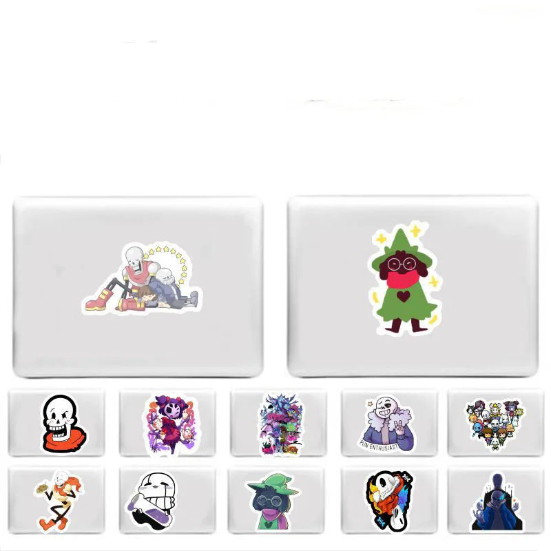 50PCS cartoon Frisk Toriel mobile comic character graffiti stickers, personalized DIY luggage, helmet, phone case, scooter, refrigerator graffiti, waterproof decorative sticker toys