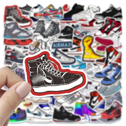 50PCS Tide Brand Sneaker Stickers Luggage Trolley Case Laptop Skateboard Guitar Mobile Phone Graffiti Sticker