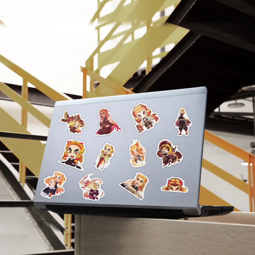 50PCS cartoon and anime Demon Slayer: Kimetsu no Yaiba character Purgatory graffiti stickers, personalized DIY luggage, phone cases, notebooks, handbooks, decorative sticker toys