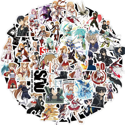 50PCS New Animation Sword Shenyu Graffiti Waterproof Sticker Suitcase Notebook Refrigerator Skateboard Water Cup