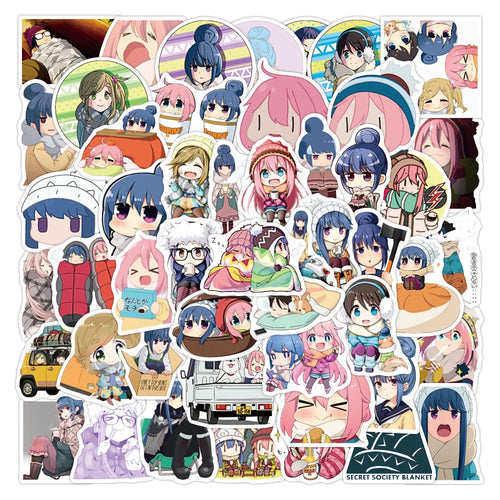 50PCS Girls Cute Cartoon Stickers Suitable for Water Cup Luggage Laptop Computer Refrigerator Decoration Sticker