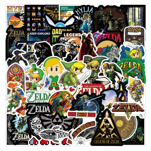 50PCS Zelda Legend Personalized Decoration Graffiti Waterproof Sticker Suitcase Notebook Refrigerator Skateboard