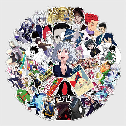 50pcs New Animation Cartoon Hunter Graffiti Suitcase Notebook Waterproof Sticker