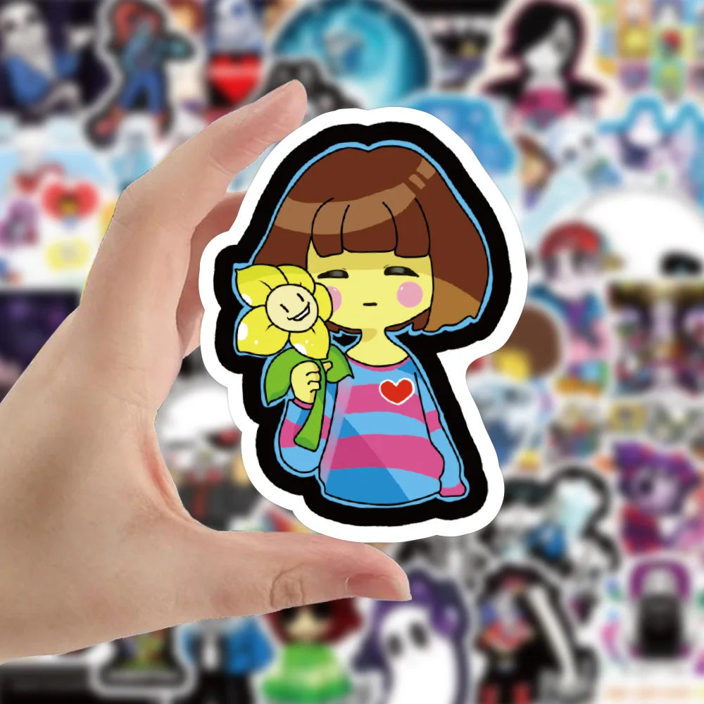 50pcs Game Legend Graffiti Sticker Waterproof Luggage Compartment Notebook Scooter Refrigerator Sticker Custom