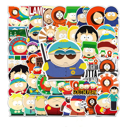 50PCS South Park Personalized Cartoon Graffiti Waterproof Sticker Suitcase Notebook Refrigerator SkateboardHelmet