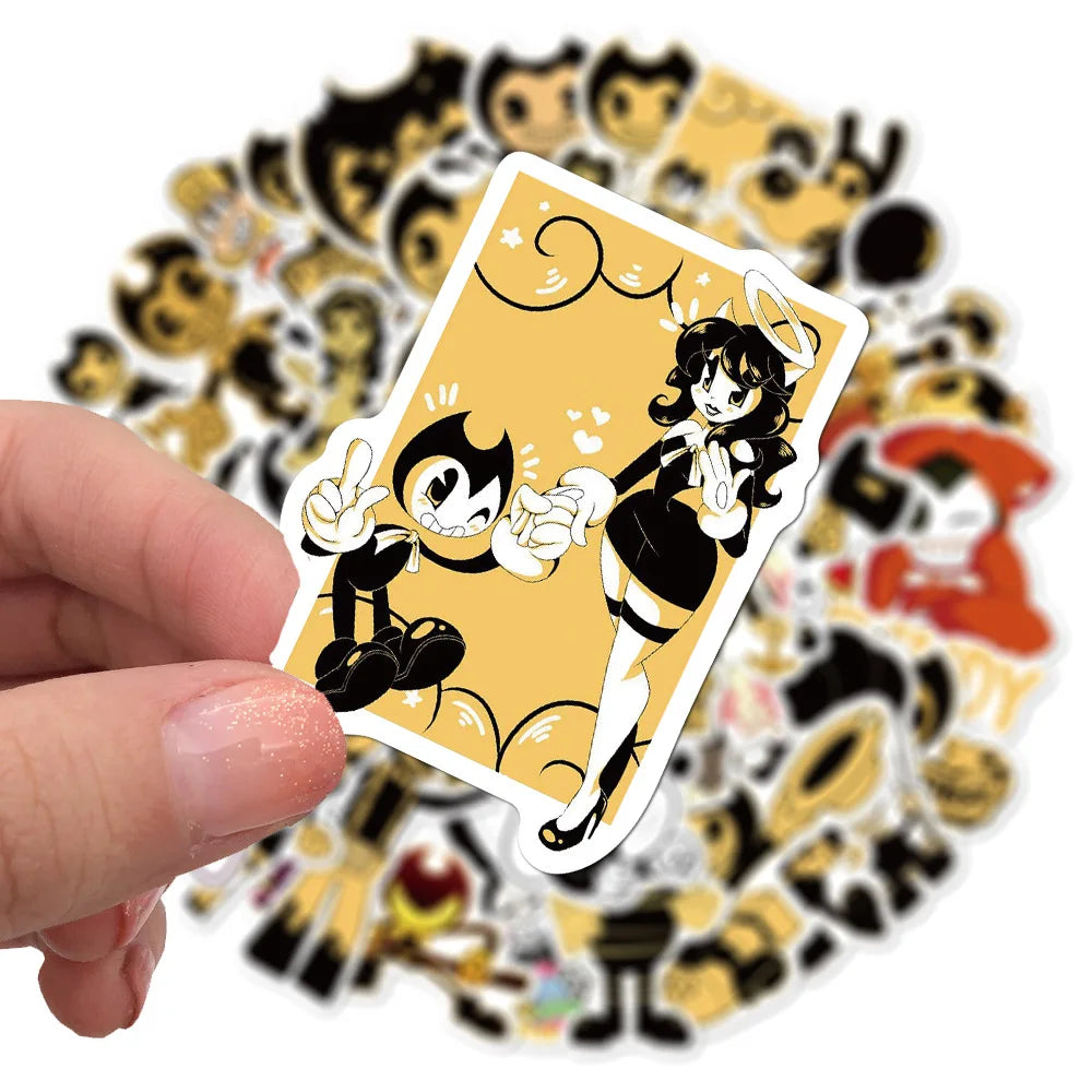 50PCS Cartoon Character Bandy and Ink Machine Graffiti Waterproof Sticker Suitcase Notebook Skateboard Water Cup