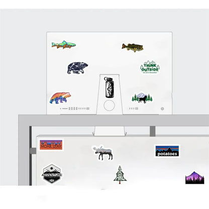 50PCS Car Outdoor Landscape Graffiti Waterproof Removable Luggage Skateboard Stickers Decorative Toys