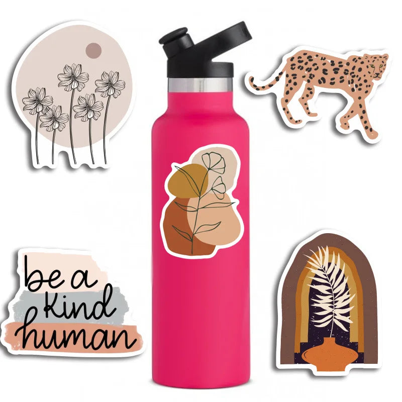 50pcs Abstract RETRO Art Graffiti Sticker DIY Luggage Guitar Starry Sky Animation Sticker Waterproof