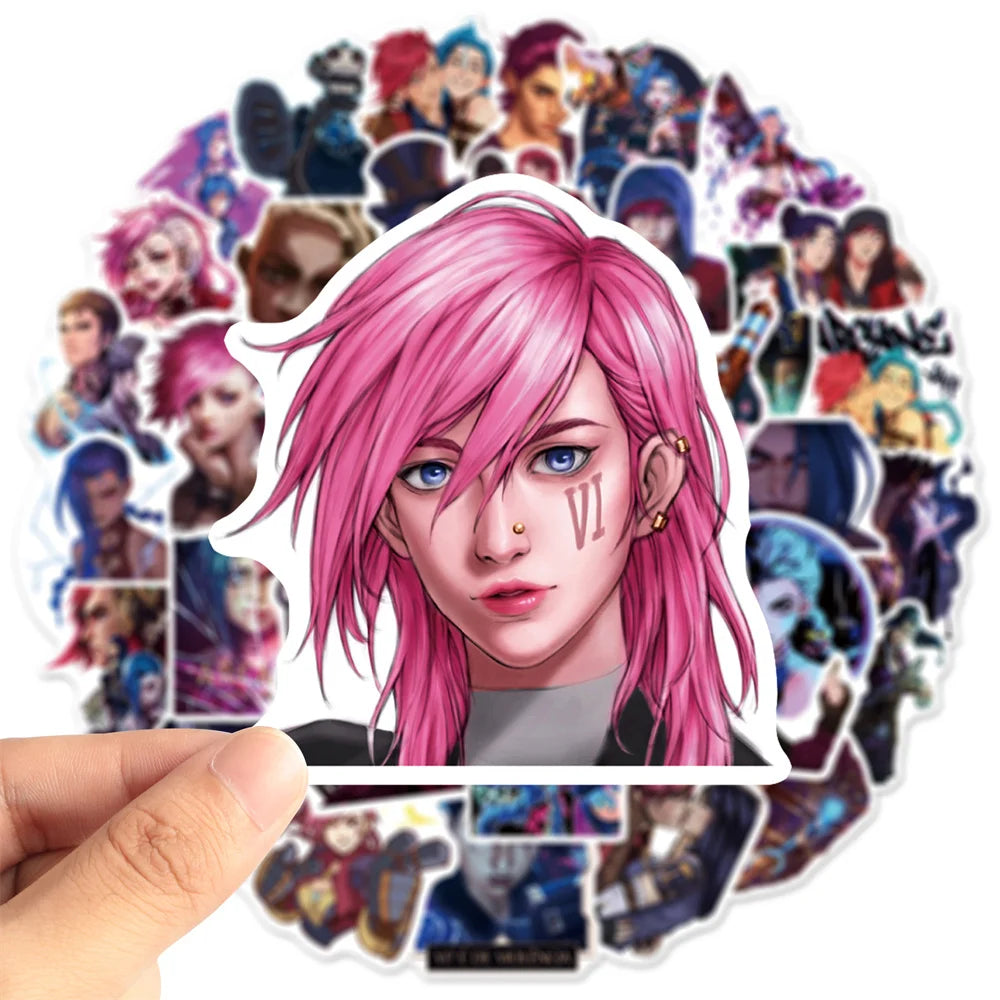50PCS Movie Two Cities Graffiti Sticker Luggage Mobile Phone Case Laptop Waterproof Powder Arcane Sticker