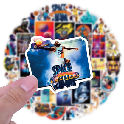 50PCS Cartoon Animation Air Slam Dunk New Legend Car Luggage Computer Water Cup Graffiti Stickers