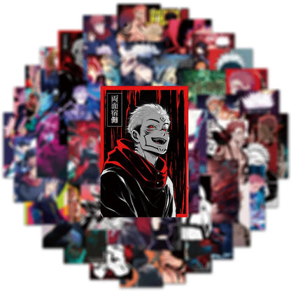 50Pcs Anime Stickers Jujutsu Kaisen Sticker Decals Vinyl on DIY Laptop Guitar Skateboard Luggage Children's Toy