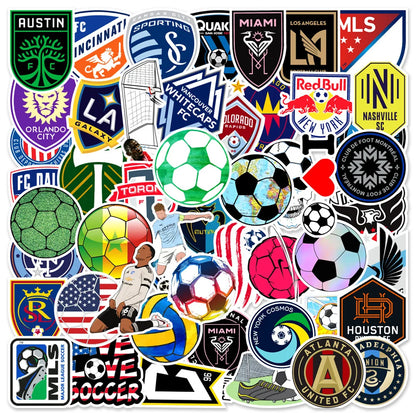 50/PCS Football Lovers Cartoon Graffiti Luggage Mobile Phone Children Toy Laptop Diy Scrapbook Art Sticker
