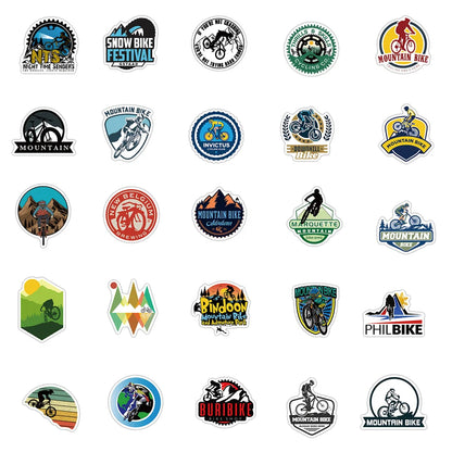 50PCS Outdoor Mountain Bike Graffiti Stickers Personalized Decoration Luggage Motorcycle Body Helmet Stickers