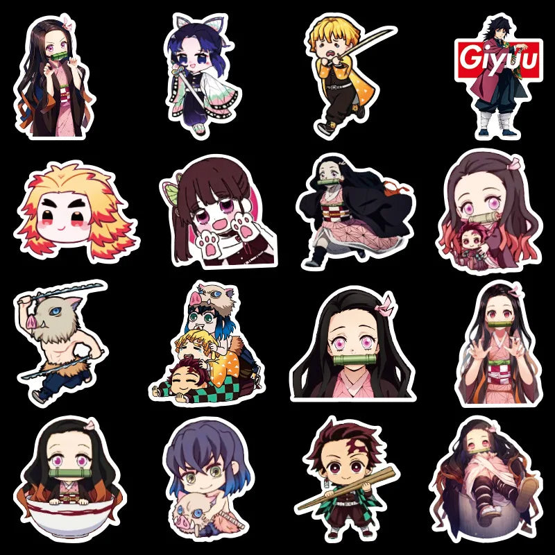 50PCS Zhang New Ghost Slayer Blade Cartoon Anime Graffiti Sticker Computer Phone Luggage Waterproof Sticker