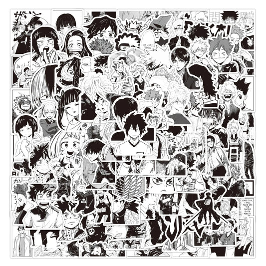 50 Pieces of Mixed Anime Stickers Graffiti Toys Laptop Skateboard Mobile Phone Luggage Stickers