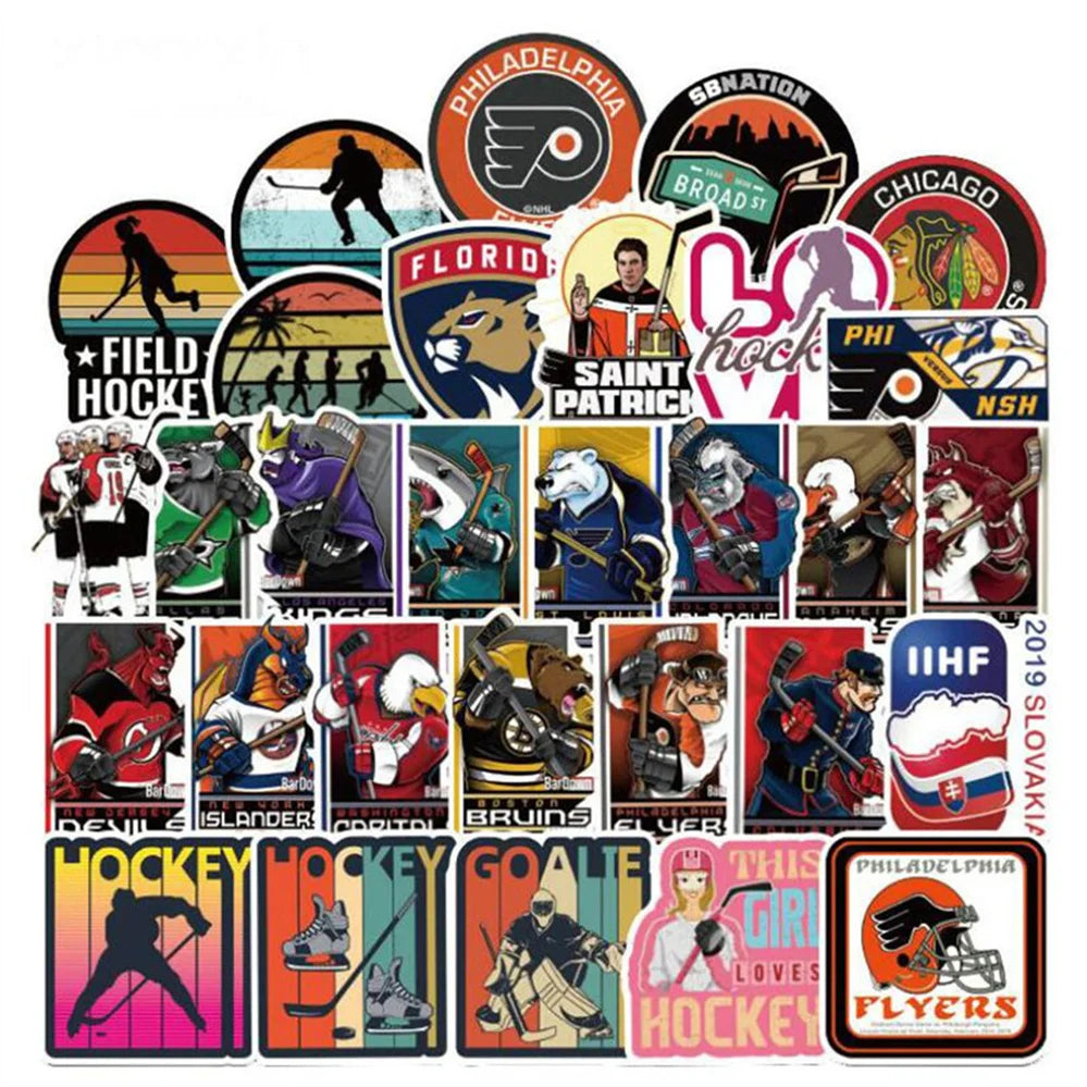 50PCS Cartoon Rugby Series Mobile Phone Case Graffiti Car Notebook Decoration Waterproof Sticker Toy