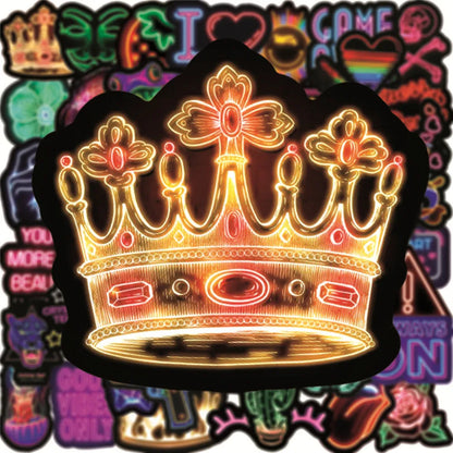 50PCS Neon Creative VSCO Graffiti Stickers Car Water Cup Laptop Computer Waterproof Waterproof Stickers
