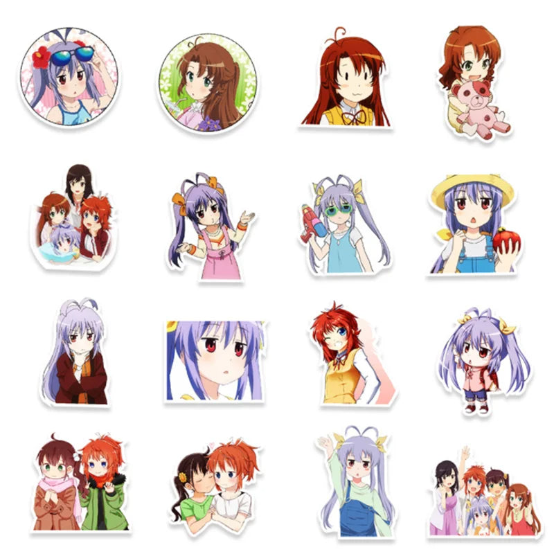 50PCS Anime Leisurely Cartoon Daily King Graffiti Decoration Suitcase Laptop Waterproof Sticker Toy