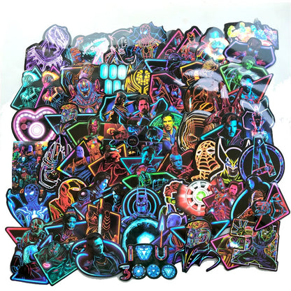 50PCS Avengers Personalized Decoration Luggage Notebook Stickers Motorcycle Mobile Phone Water Cup Stickers