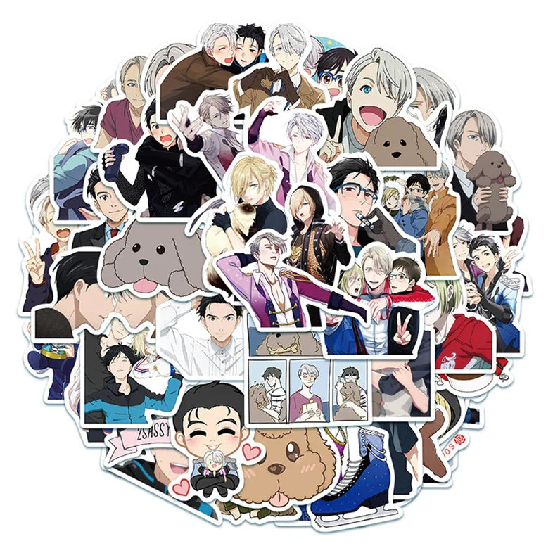 50PCS daily cute cartoon character decorative style graffiti stickers, personalized, fashionable and creative DIY exquisite decorative decal cups, helmets, skateboards and popular sticker toys