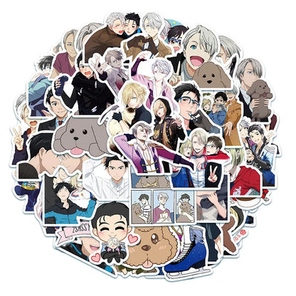 50PCS daily cute cartoon character decorative style graffiti stickers, personalized, fashionable and creative DIY exquisite decorative decal cups, helmets, skateboards and popular sticker toys