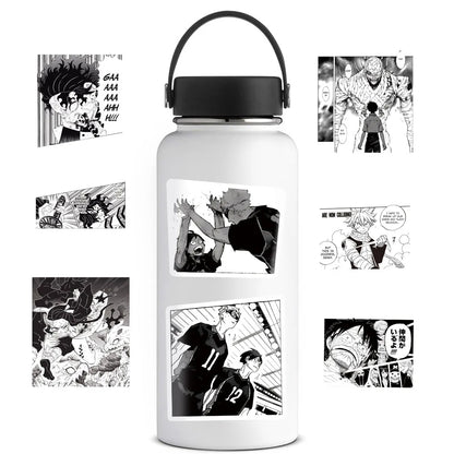 50PCS Mixed Anime Graffiti Demon Slayer/Tokyo Avengers/Hero Academy/Manga Style Helmet Laptop Cute Sticker