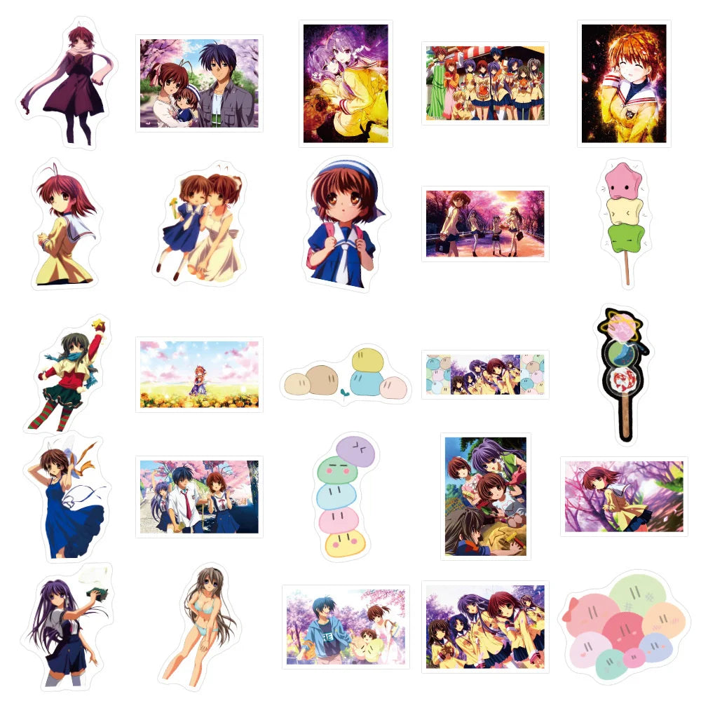 50PCS   Cartoon Anime AFTER STORY Dumpling Big Family Graffiti Sticker Luggage Scooter Sticker