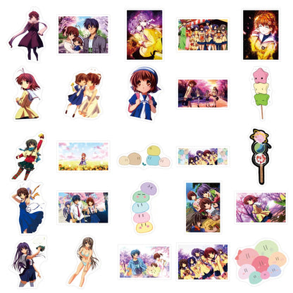 50PCS   Cartoon Anime AFTER STORY Dumpling Big Family Graffiti Sticker Luggage Scooter Sticker