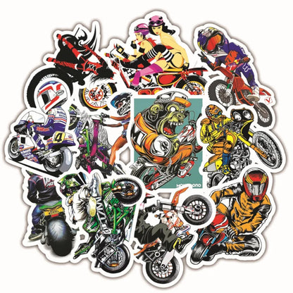 50PCS   creativepersonality motorcycle sticker luggage trolley guitar cartoon sticker toy