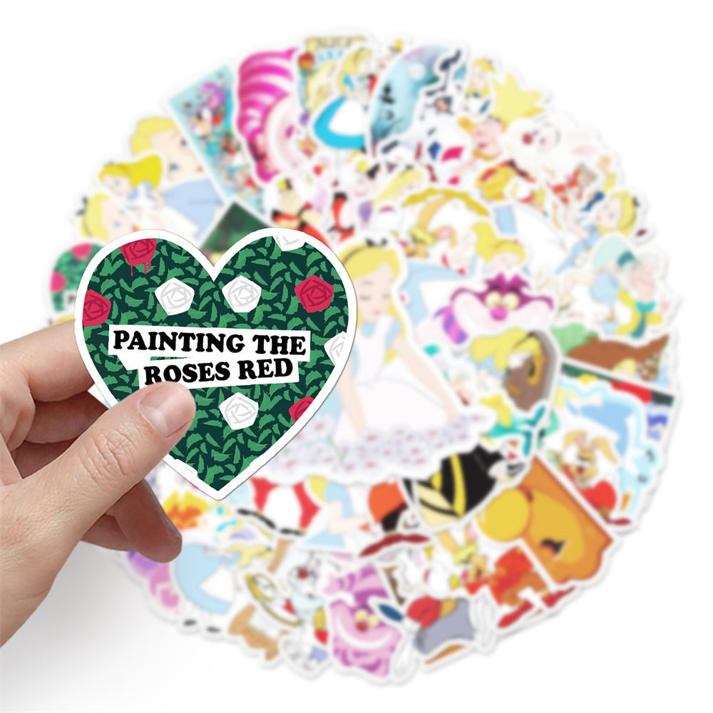 50PCS Princess Deconstruction Stickers - Feminist Fairy Tale Decals for Gender Role Mapping, Kingdom Hierarchy Studies & Crown Subversion Projects