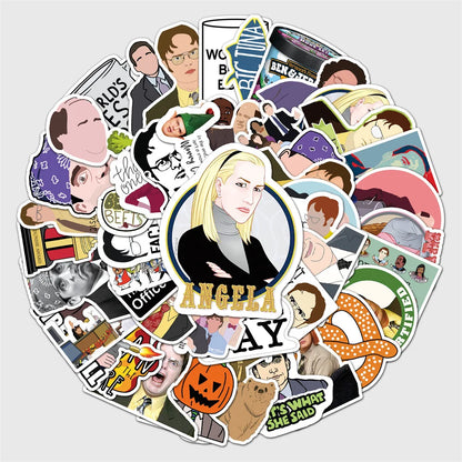 50PCS Cartoon Character Sticker Laptop Guitar Motorcycle Luggage Skateboard Bike Waterproof Sticker